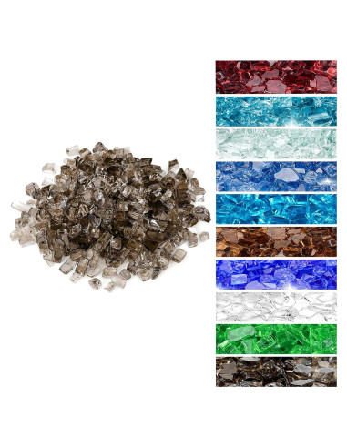 Vidrio para Fuego Onlyfire 4,54 kg Bronce 0,64 cm para Hoguera