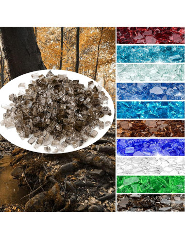 Vidrio para Fuego Onlyfire 4,54 kg Bronce 0,64 cm para Hoguera