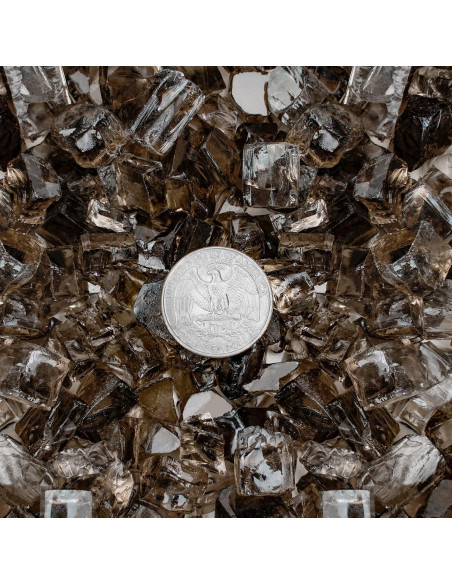 Vidrio para Fuego Onlyfire 4,54 kg Bronce 0,64 cm para Hoguera