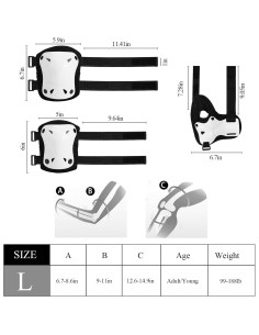 Equipo de Protección SKT HP L para Patinaje y Ciclismo 2
