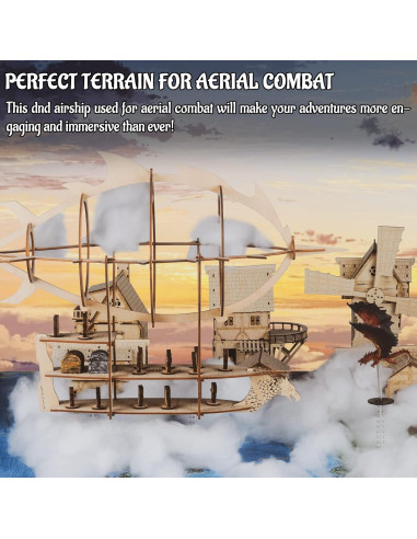 Globo Aerostático de Madera CZYY 3D para RPG 1,27 kg