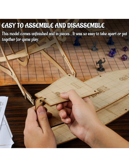 Globo Aerostático de Madera CZYY 3D para RPG 1,27 kg