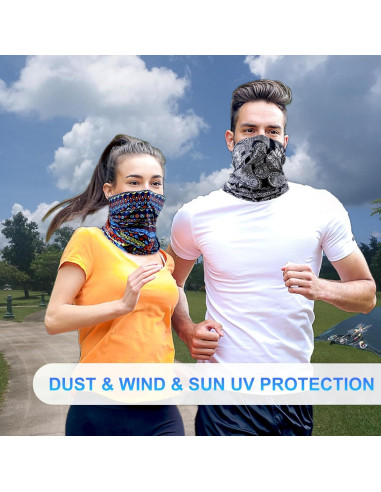 Paquete de 6 Gaiters de Cuello Bandana Multifuncional