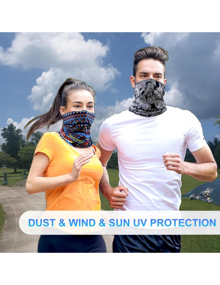 Paquete de 6 Gaiters de Cuello Bandana Multifuncional