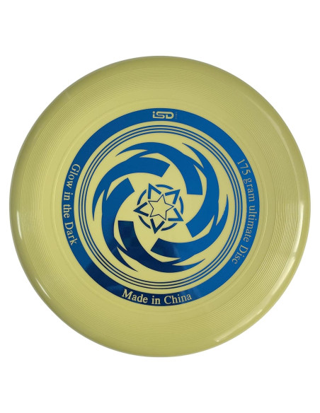 Frisbee Ultimate ISD TOYS Verde Brilla en la Oscuridad 27 cm