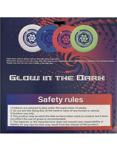 Frisbee Ultimate ISD TOYS Verde Brilla en la Oscuridad 27 cm