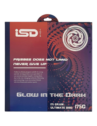 Frisbee Ultimate ISD TOYS Verde Brilla en la Oscuridad 27 cm