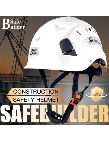 Casco de Seguridad SAFEBUILDER CR06 Ajustable Blanco