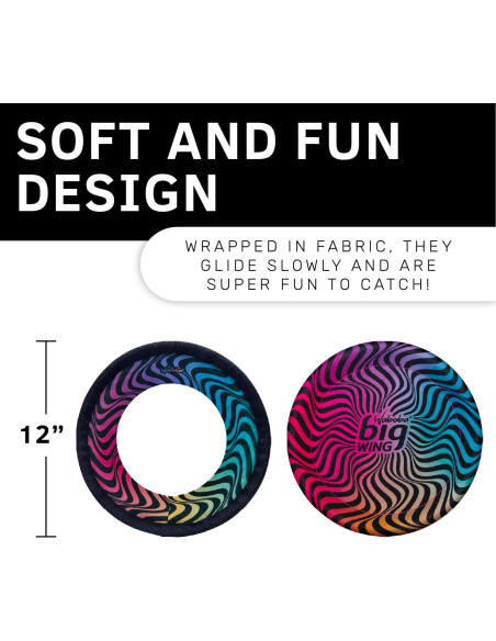Frisbees Waboba BigWing y BigRing - Paquete 2 Discos Suaves