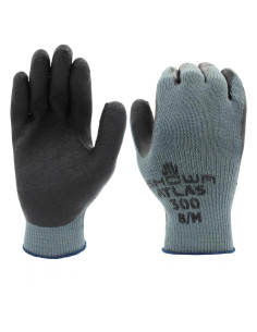 Guantes de Trabajo SHOWA Atlas 300 Medianos Negros 12 Pares