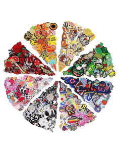 NICEVINYL 72 Parches Bordados Termoadhesivos Aleatorios