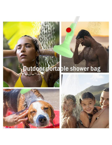 Bolsa de Ducha Solar NODG 20L con Manguera y Cabezal