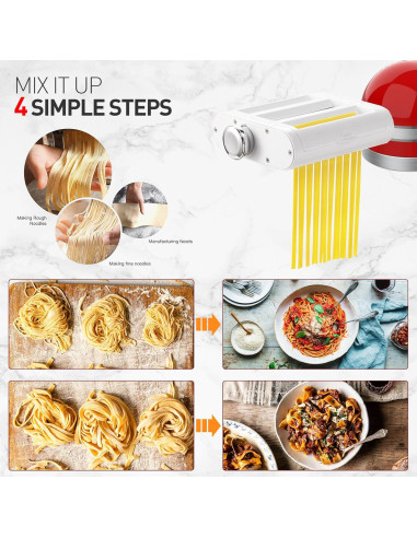 Accesorio para Hacer Pasta ANTREE 3 en 1 para KitchenAid