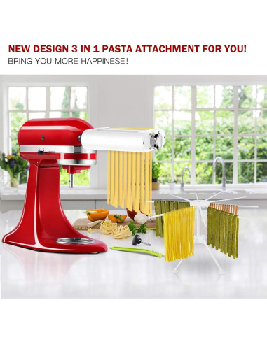 Accesorio para Hacer Pasta ANTREE 3 en 1 para KitchenAid