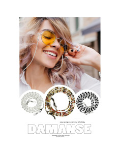 Cadena para Gafas Damanse 8 Piezas Coloridas para Mujeres 2