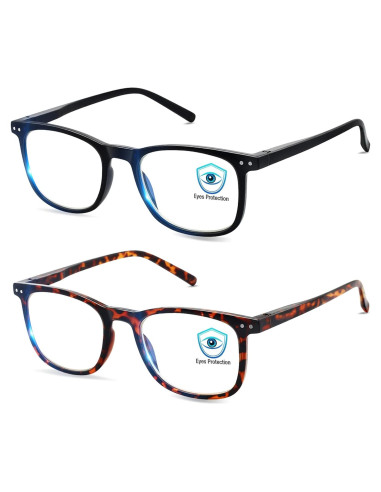 Gafas AOSM Anti Luz Azul Cuadradas UV400 para Adultos