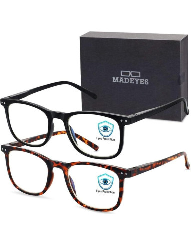 Gafas AOSM Anti Luz Azul Cuadradas UV400 para Adultos