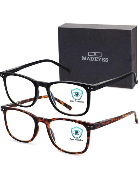 Gafas AOSM Anti Luz Azul Cuadradas UV400 para Adultos