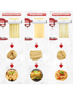 Accesorio de Pasta Coolcook para Batidora KitchenAid 3 en 1 2