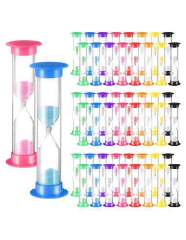Temporizador de Arena 48 Pcs Queekay 2 Minutos Colorido