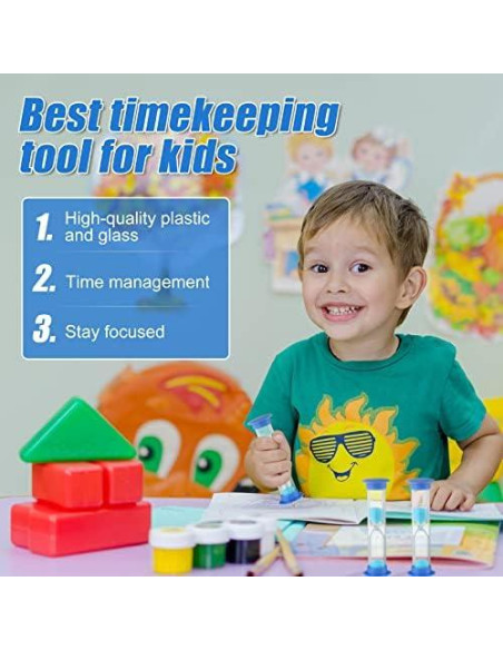 Temporizador de Arena 48 Pcs Queekay 2 Minutos Colorido