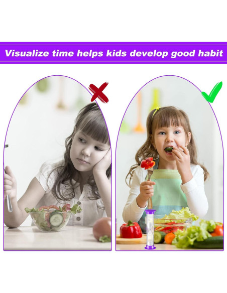 Temporizador de Arena 48 Pcs Queekay 2 Minutos Colorido