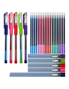 5 Marcadores de Tela Borrables Dinggaogao 0.5mm 5 Colores