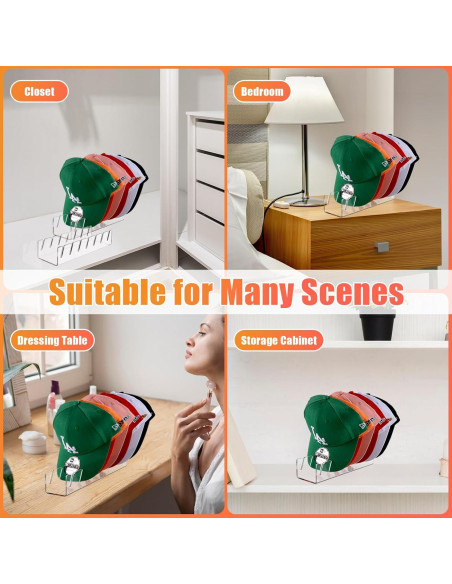 Soporte para Sombreros Sloworld Acrílico 2 Piezas 14 Sombreros