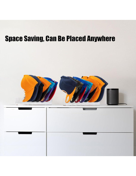 Soporte para Sombreros Sloworld Acrílico 2 Piezas 14 Sombreros