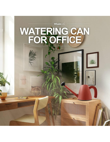 Regadera WhaleLife 2L Rojo Terracota para Bonsáis