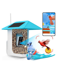 Comedero para Aves Tutoview 2.5L con Cámara HD y Solar