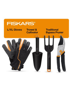 Juego de Herramientas Fiskars para Plantas de Interior 4 Pzas
