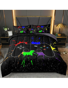 Juego de Edredón Gamer BDUCOK 5 Piezas Individual Microfibra 2