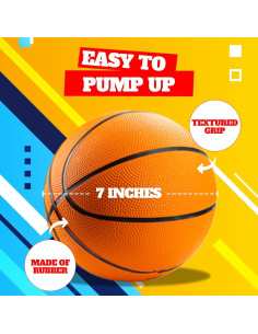 Balón de Baloncesto Mini Bedwina - 17.78 cm - Set 2 Pzs 2