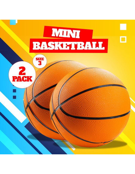 Balón de Baloncesto Mini Bedwina - 17.78 cm - Set 2 Pzs