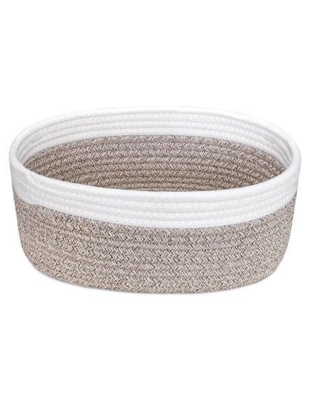 Cesta Pequeña Tejida ABenkle 30x20x13 cm para Almacenamiento
