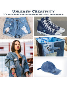 Parches de Algodón MAQIHAN para Jeans - 10 PCS 9.7x12.4 cm 2