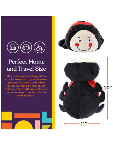 Almohada Vibrante Sensorial Mariquita Suministros Especiales