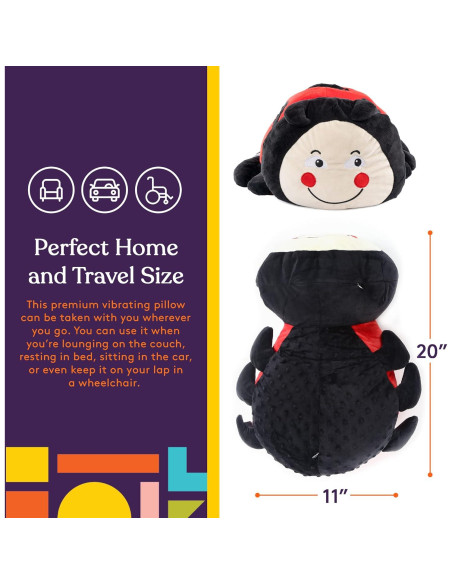 Almohada Vibrante Sensorial Mariquita Suministros Especiales