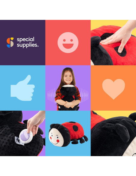 Almohada Vibrante Sensorial Mariquita Suministros Especiales