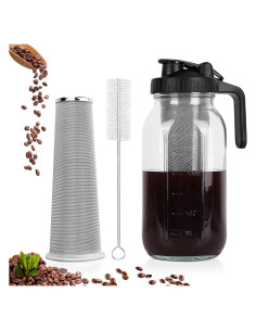 Cafetera Cold Brew QHH 1.89 L con Filtro Acero Inoxidable