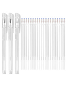 Bolígrafos Borrables por Calor IMEIJU con 20 Recargas Blancos