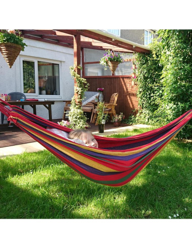 Hamaca de Algodón ANYOO Portátil 299kg con Correas