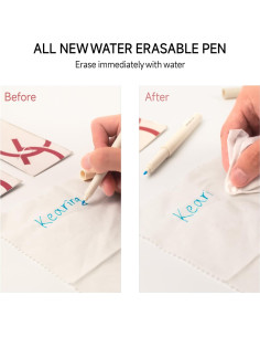 Bolígrafo Borrable KEARING EWW10 para Tela, Tinta Soluble 2