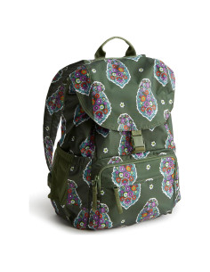 Mochila Vera Bradley Ripstop Kew Gardens Verde 40.6x27.9 cm