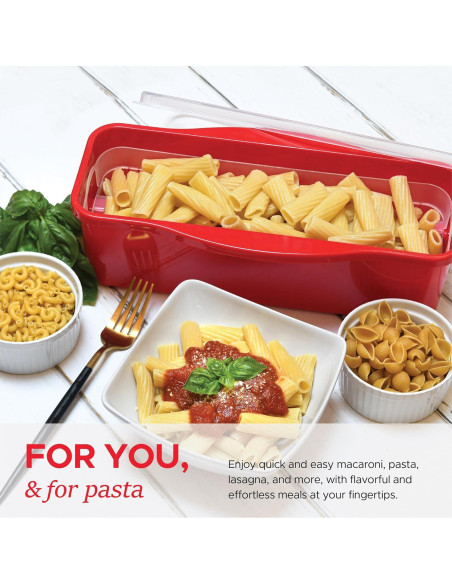 Cocinero de Pasta Tafura 2.2L con Drenaje Doble - Microondas