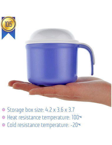 Taza Grande para Dentaduras FJNATINH 300 ml con Colador