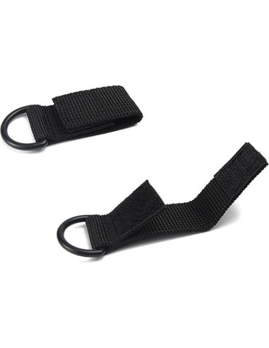 Clips Tácticos en D ZYAMY 8 Piezas Nylon Marrón/Negro