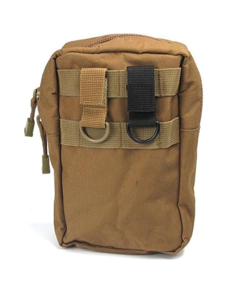 Clips Tácticos en D ZYAMY 8 Piezas Nylon Marrón/Negro