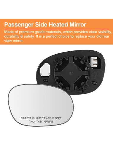 Espejo Calefaccionado Senzeal Lado Derecho Dodge Challenger